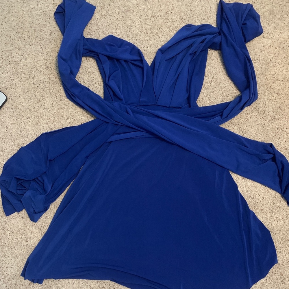 Blue bridesmaid dress